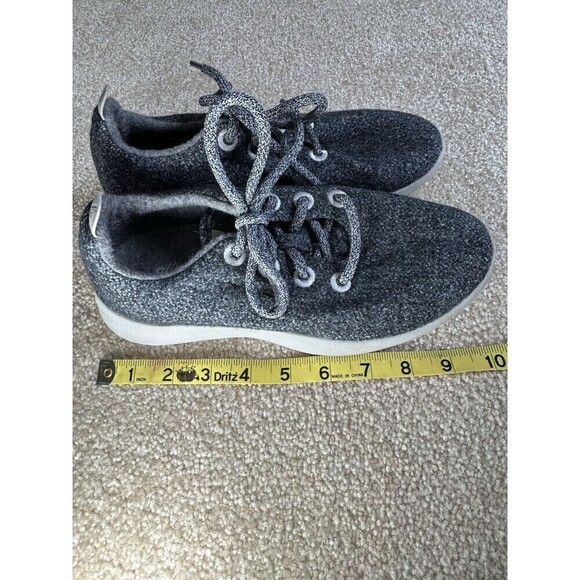 Allbirds Merino Wool Running Sneakers Heather Dark Natural Grey 7 - Picture 8 of 8